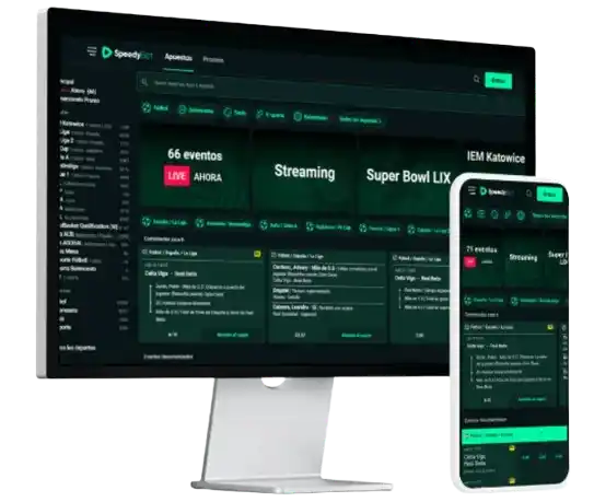 Vista de SpeedyBet móvil con opciones de apuestas y seguridad avanzada